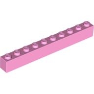 Lego kostka (kostička) 1x10, světle růžová (4621550)